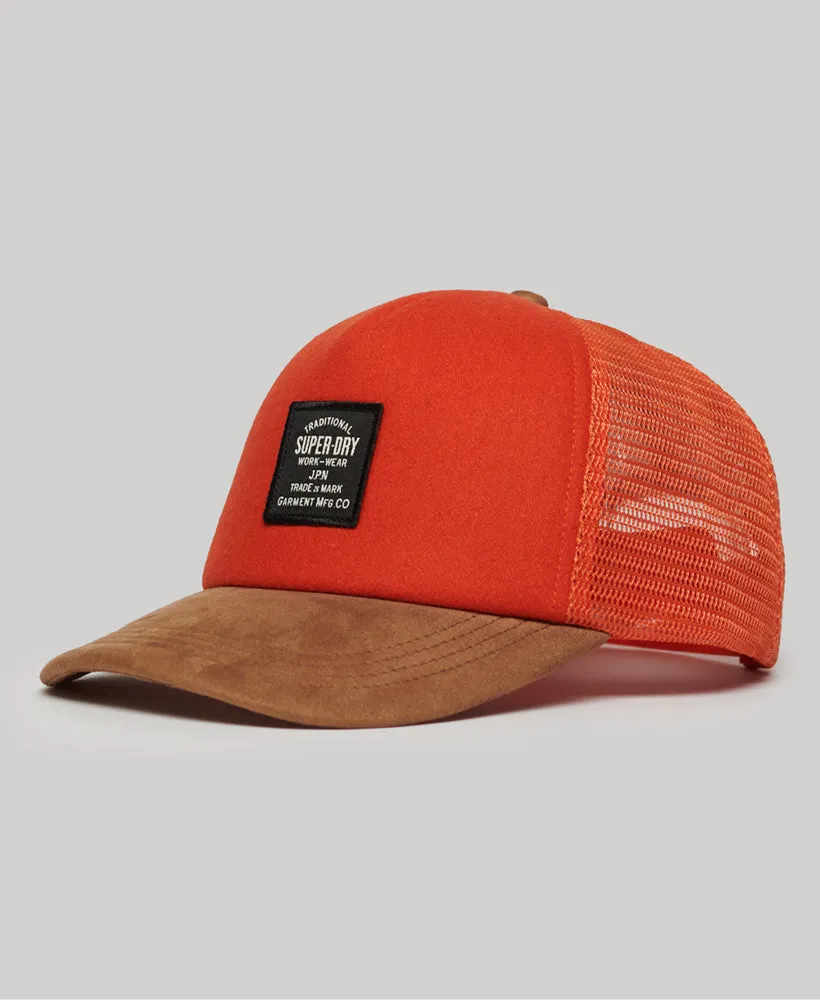 Vintage Graphic Trucker Cap | Pureed Pumpkin Orange