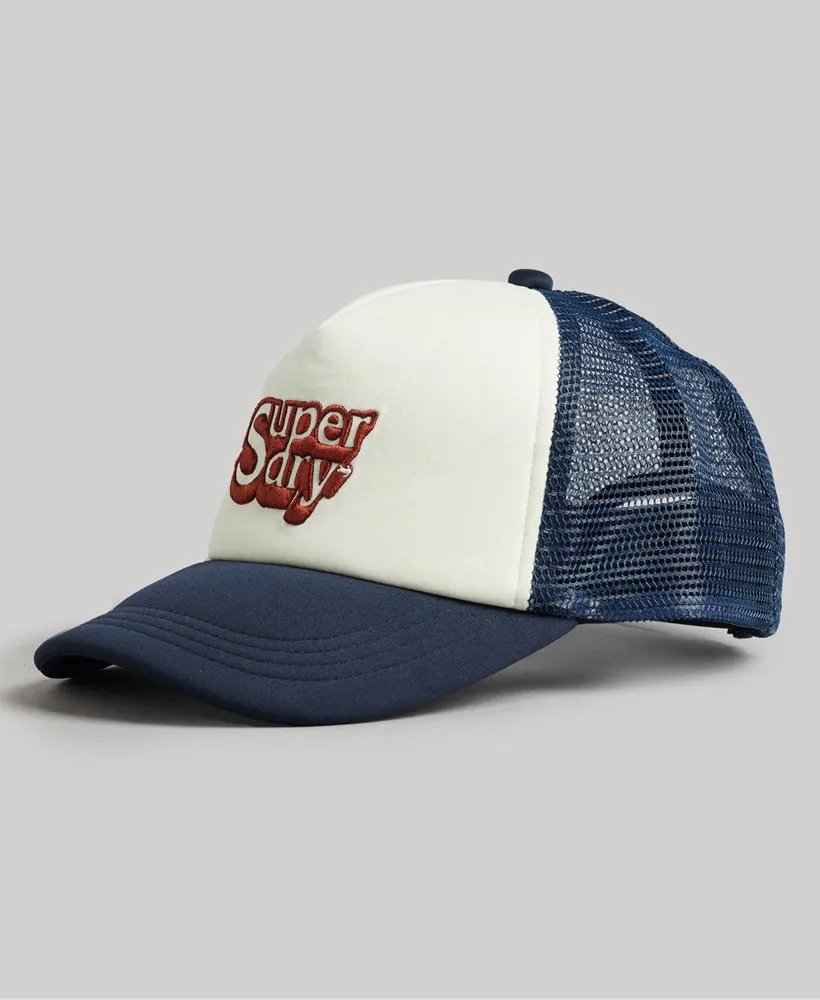 Vintage Trucker Cap | Off White/Eclipse Navy