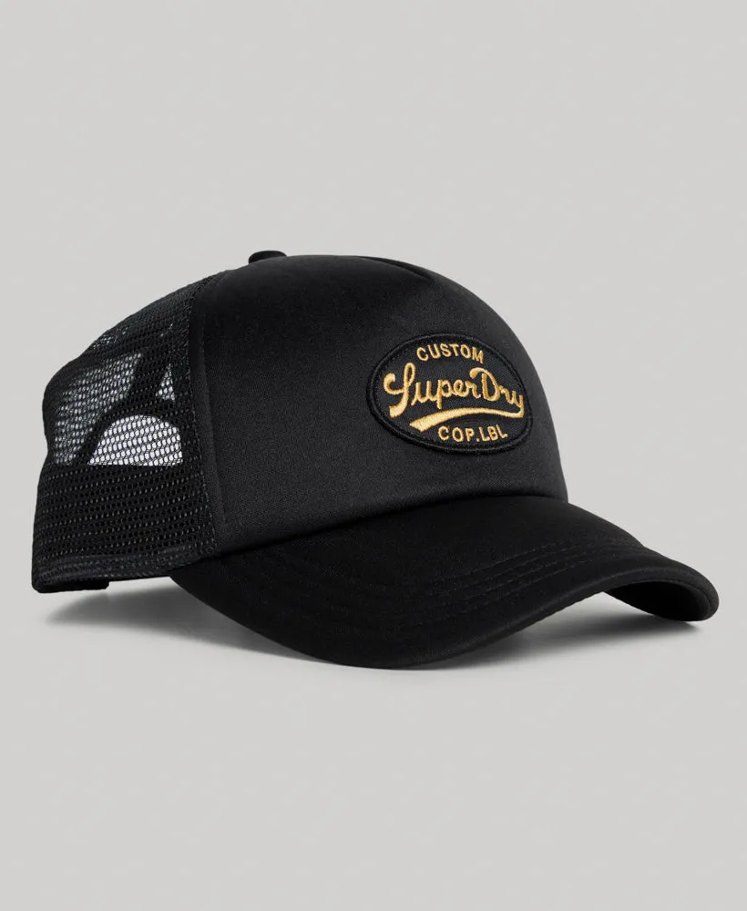 Vintage Trucker Cap | Washed Black