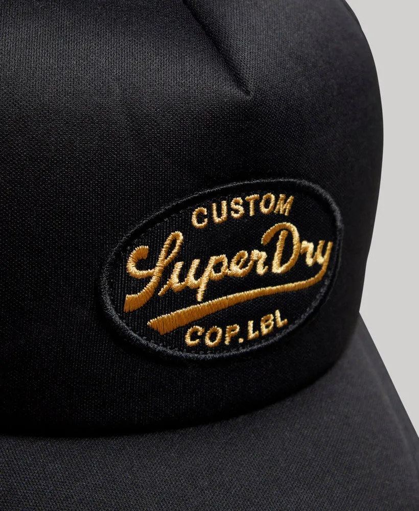 Vintage Trucker Cap | Washed Black