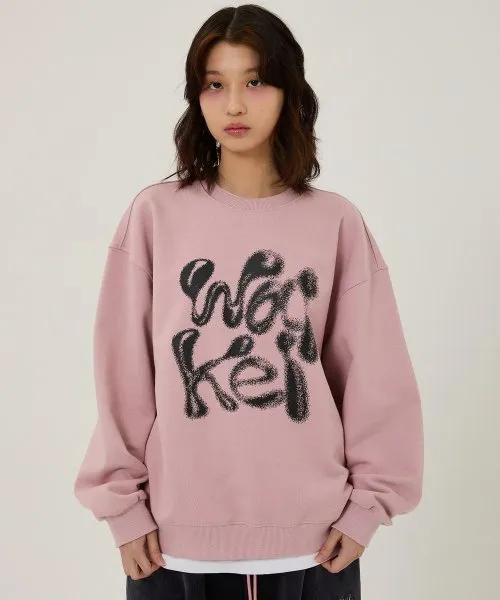 Wai Kei  |Unisex Street Style Long Sleeves Logo Sweatshirts