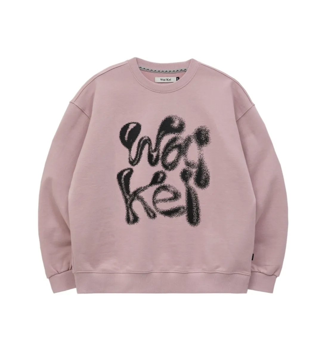 Wai Kei  |Unisex Street Style Long Sleeves Logo Sweatshirts