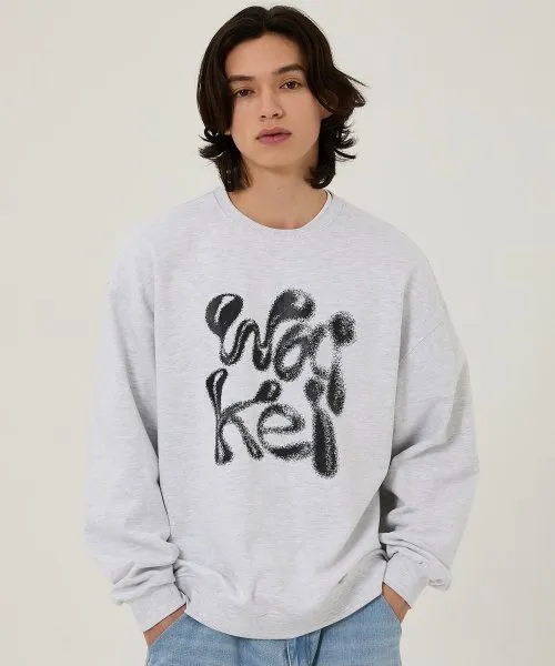 Wai Kei  |Unisex Street Style Long Sleeves Logo Sweatshirts