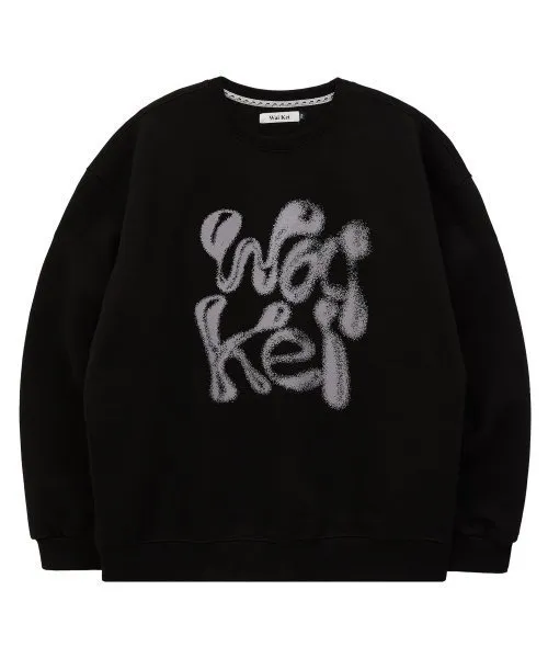 Wai Kei  |Unisex Street Style Long Sleeves Logo Sweatshirts