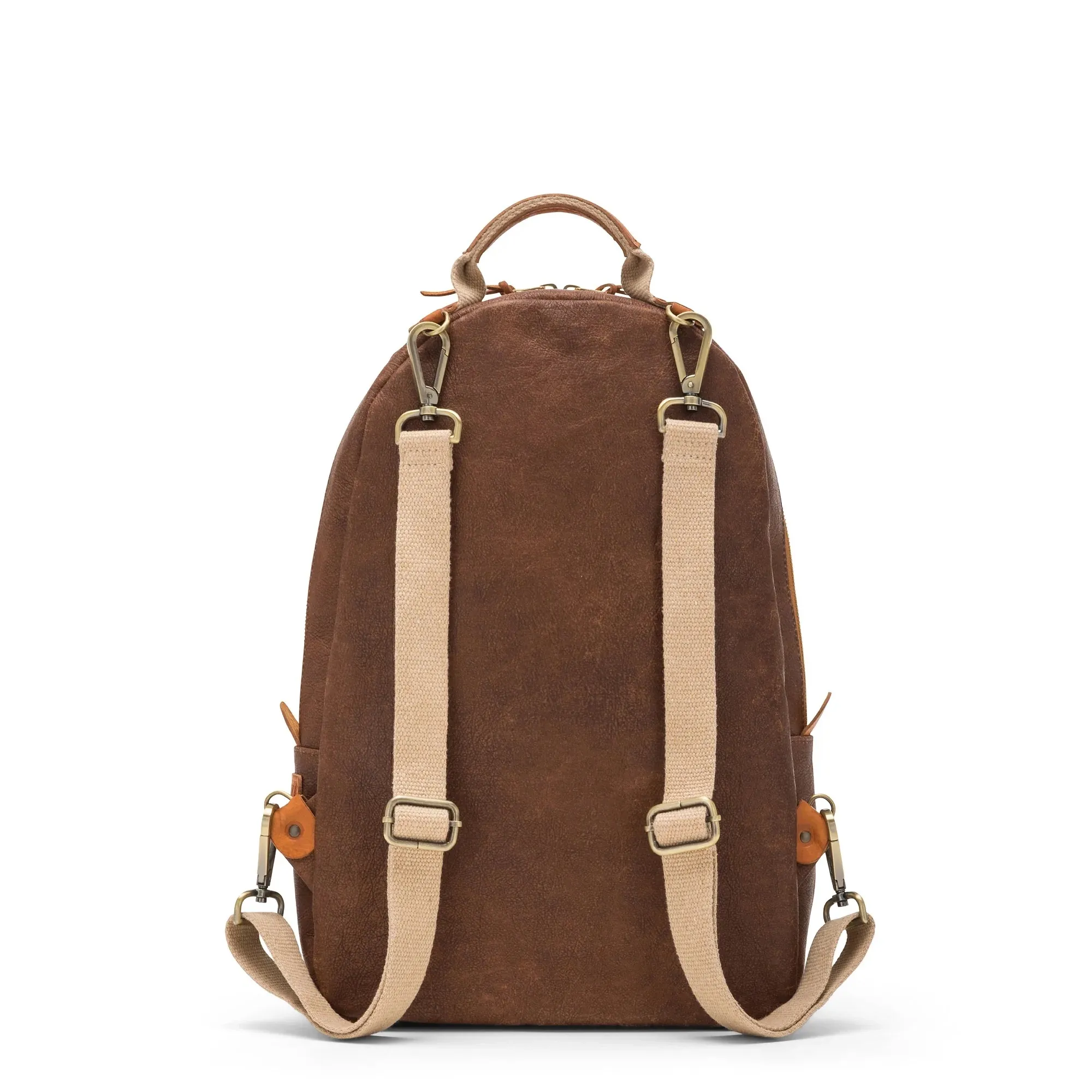 Washable Paper Memmo Backpack in Brandy