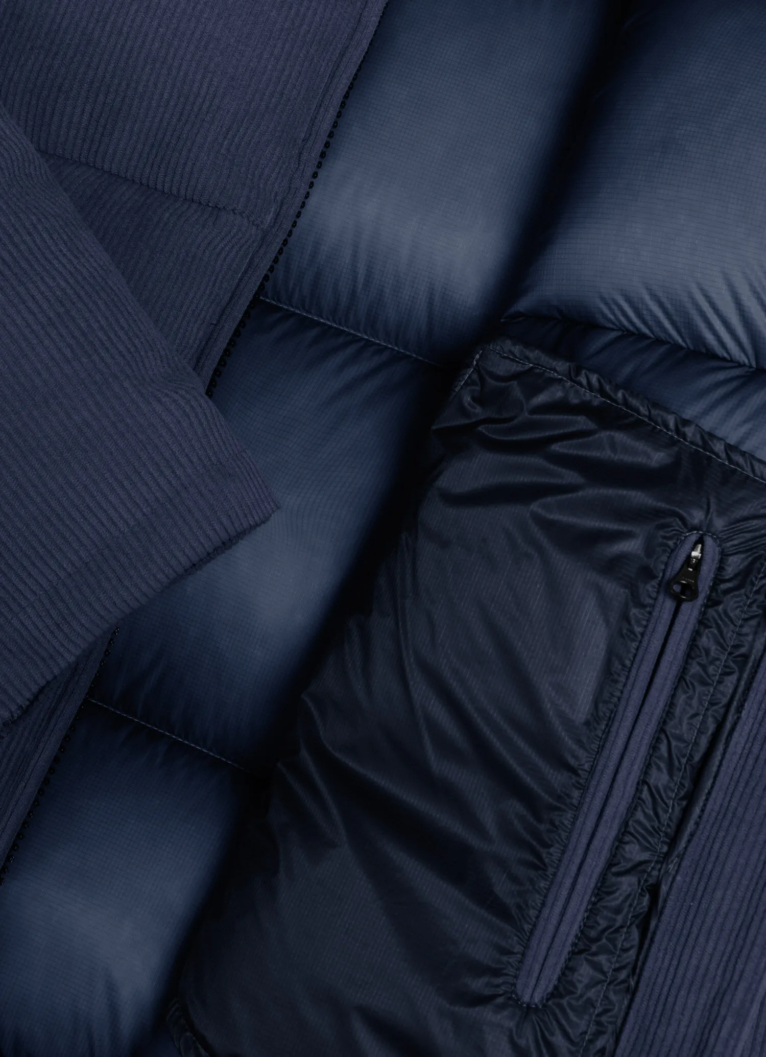 Waterproof corduroy down jacket-