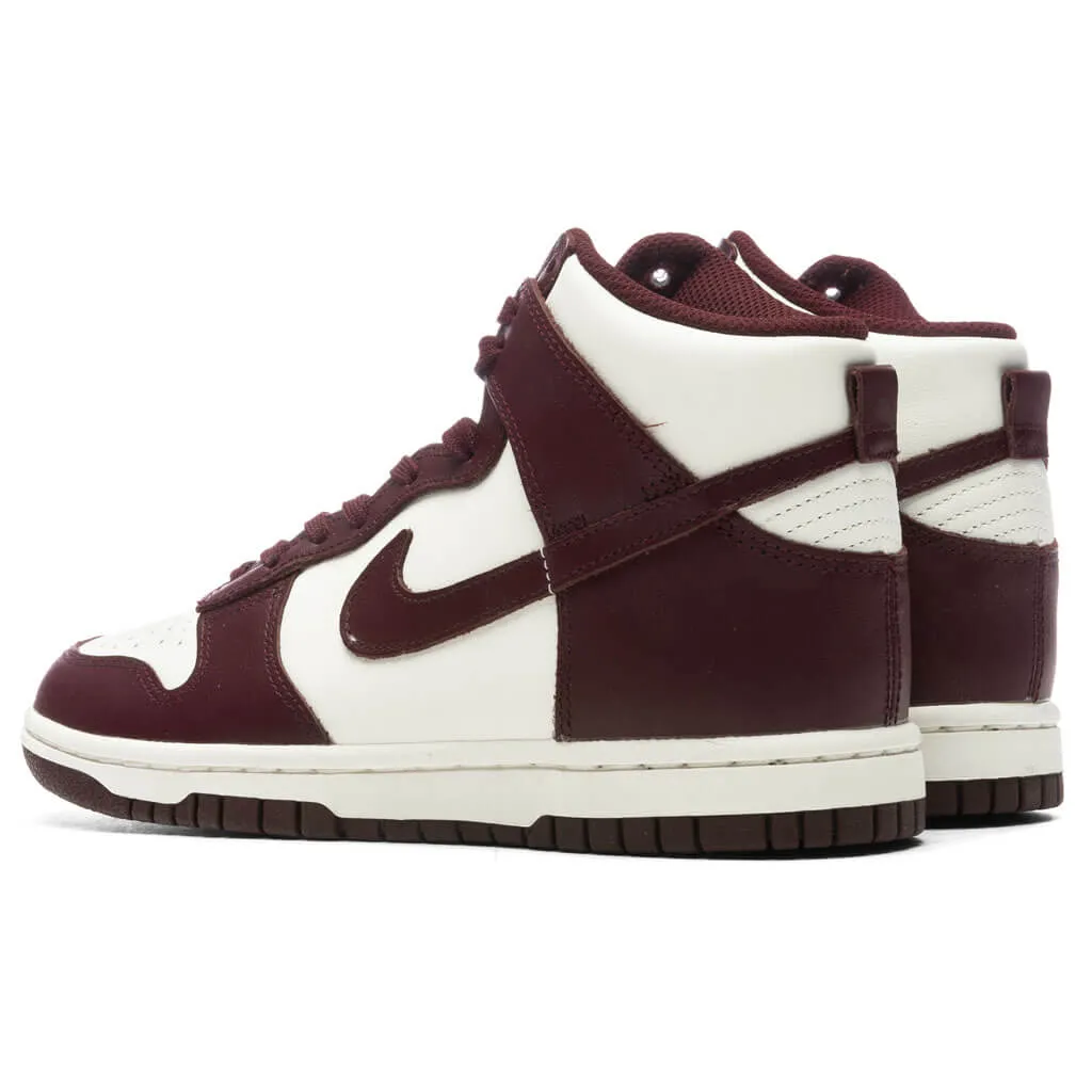 Women's Dunk High - Burgundy Crush/Sail