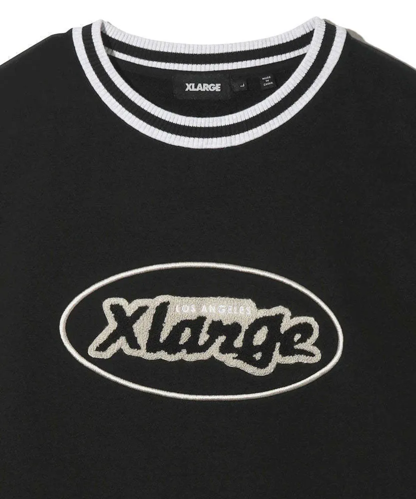 X-Large  |Crew Neck Pullovers Unisex Sweat Street Style Long Sleeves