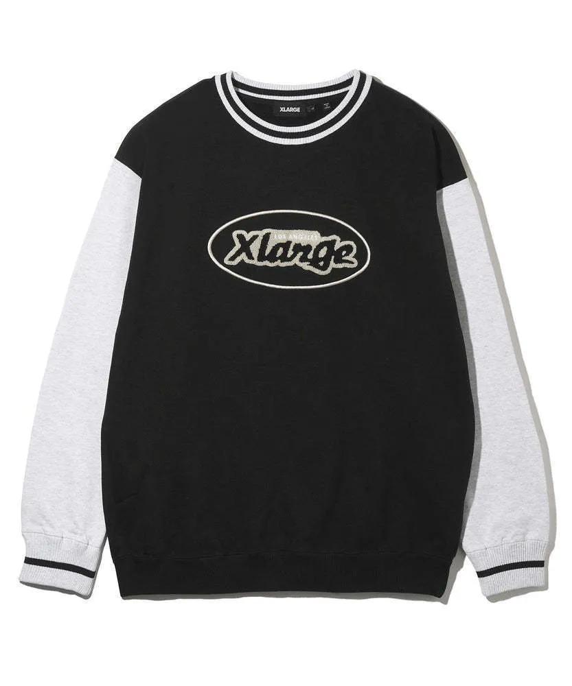 X-Large  |Crew Neck Pullovers Unisex Sweat Street Style Long Sleeves