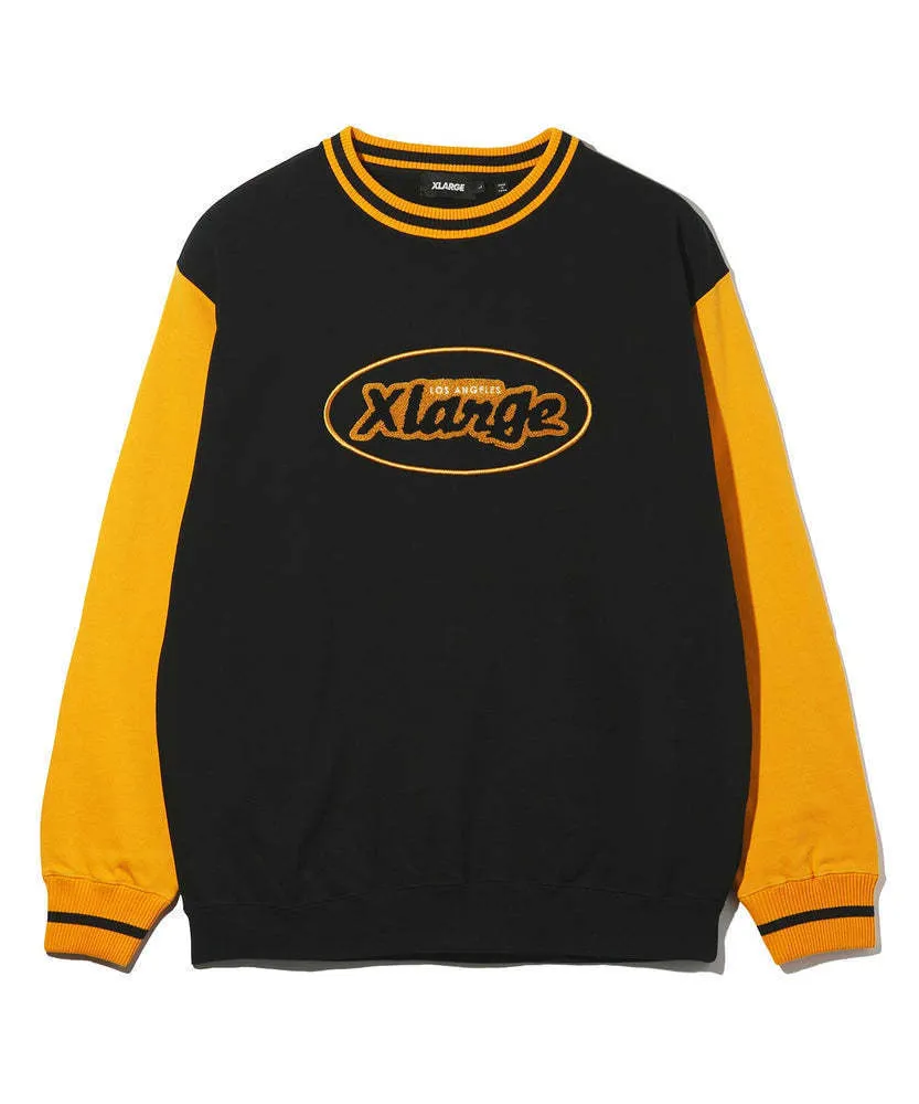 X-Large  |Crew Neck Pullovers Unisex Sweat Street Style Long Sleeves