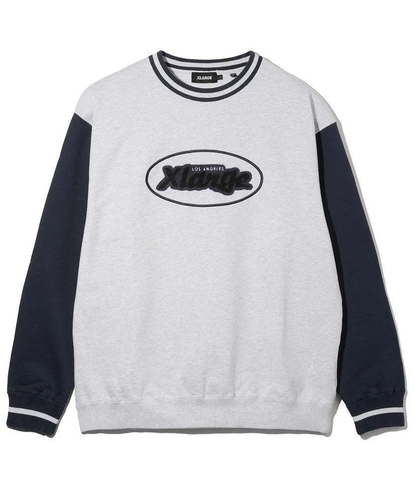 X-Large  |Crew Neck Pullovers Unisex Sweat Street Style Long Sleeves