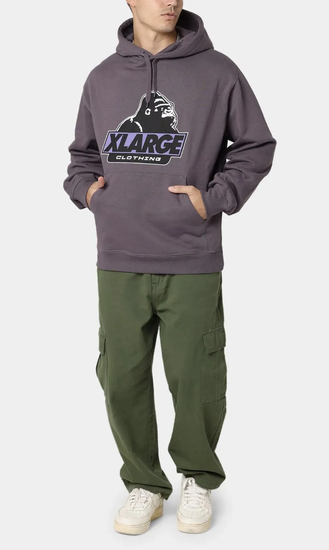 X-Large  |Pullovers Blended Fabrics Street Style Long Sleeves Plain