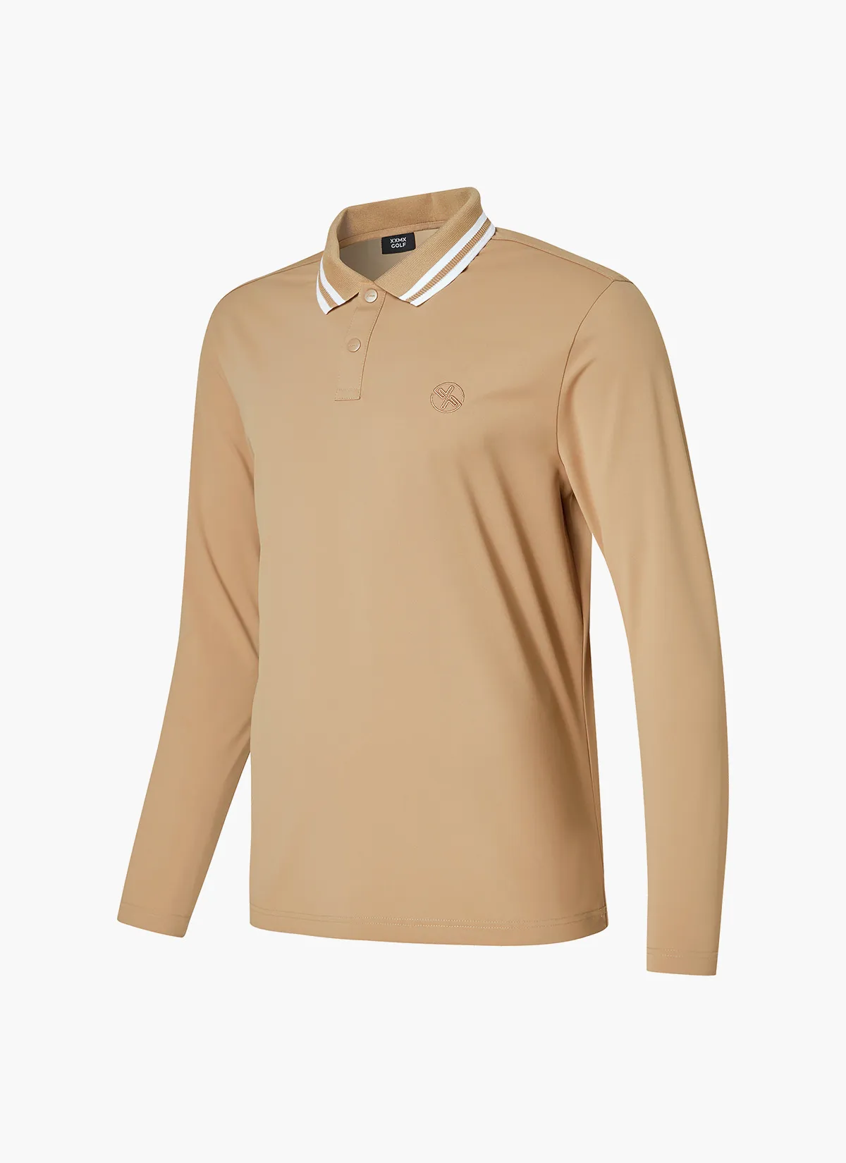 XEXYMIX  |Street Style Long Sleeves Plain Logo Polos