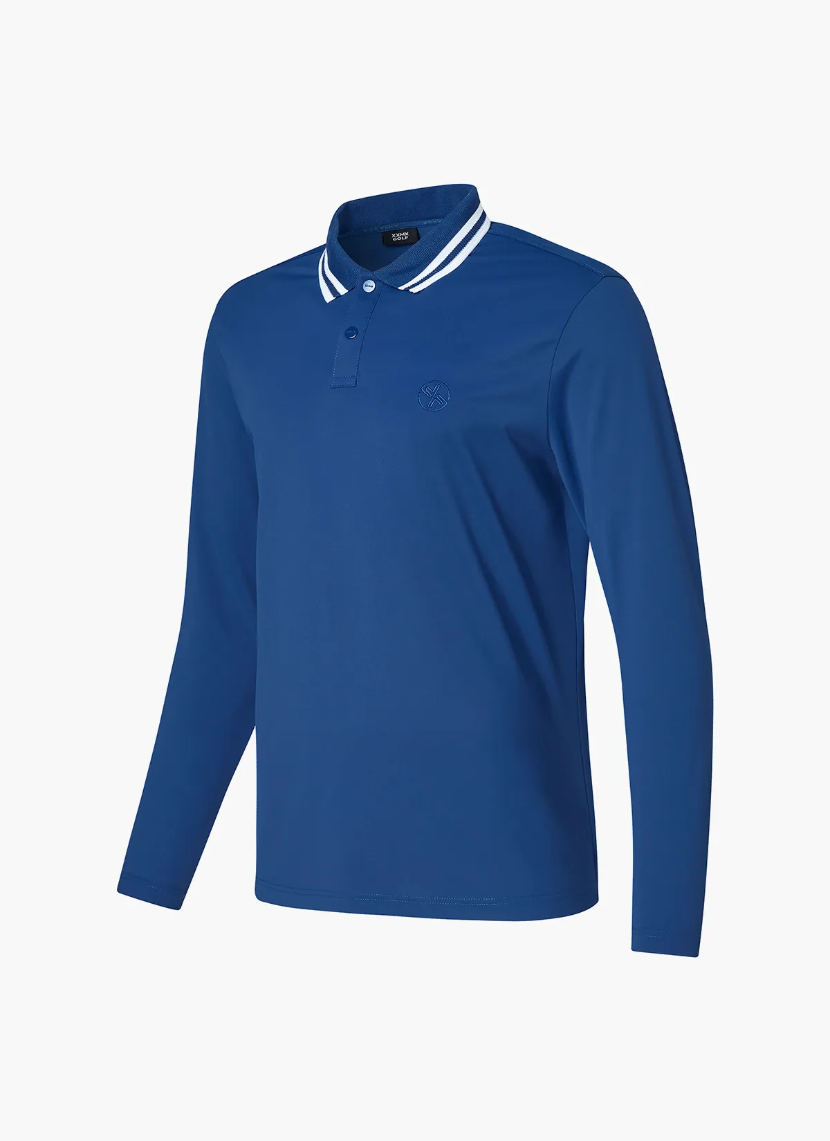 XEXYMIX  |Street Style Long Sleeves Plain Logo Polos