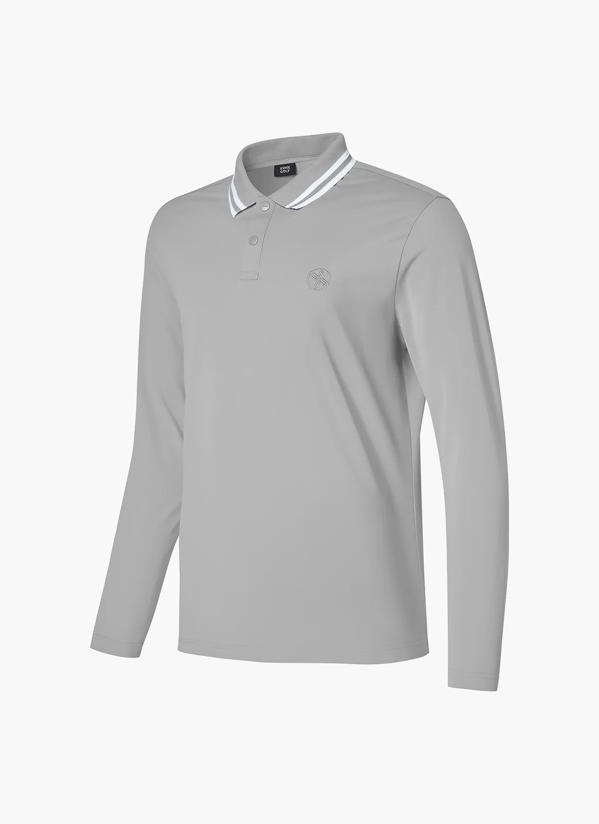 XEXYMIX  |Street Style Long Sleeves Plain Logo Polos