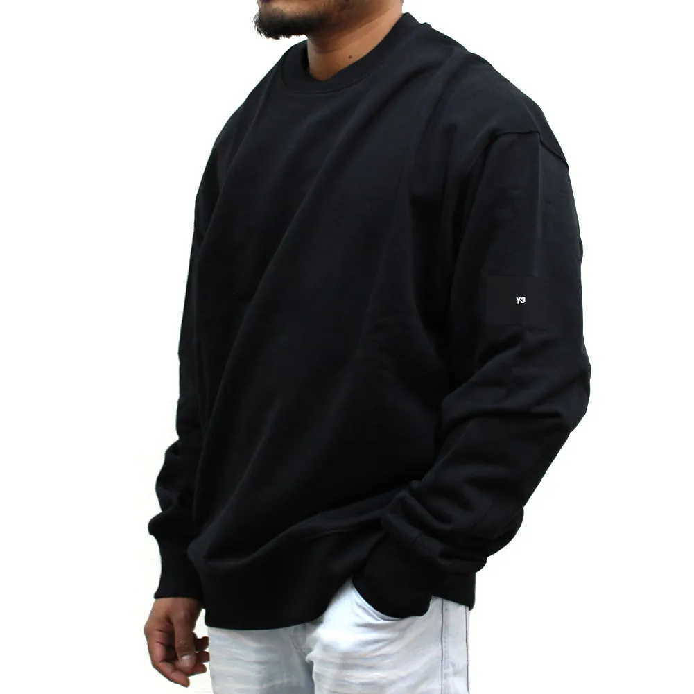 Y-3  |Crew Neck Pullovers Unisex Long Sleeves Plain Cotton