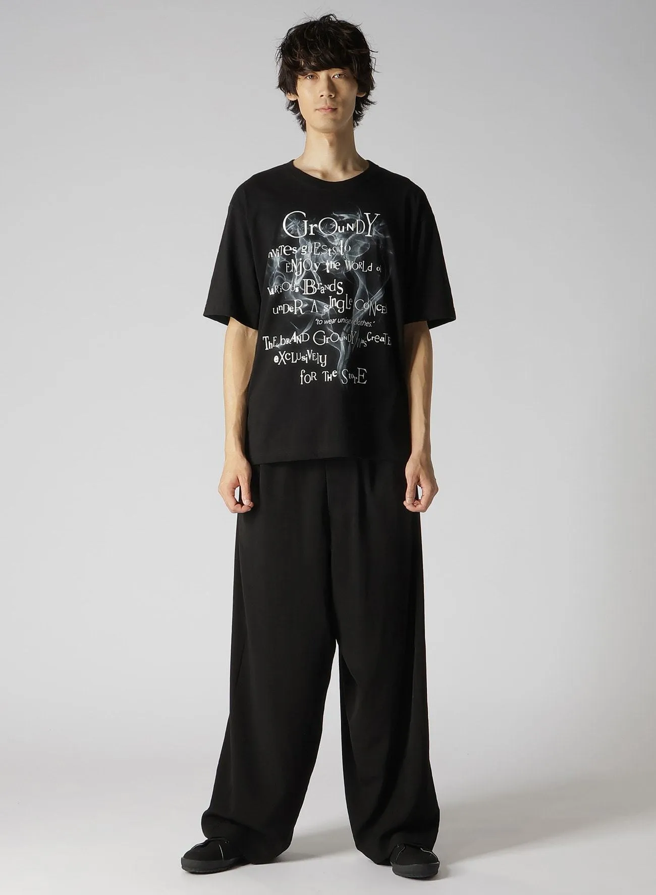 Yohji Yamamoto  |Crew Neck Pullovers Unisex Street Style Plain Cotton