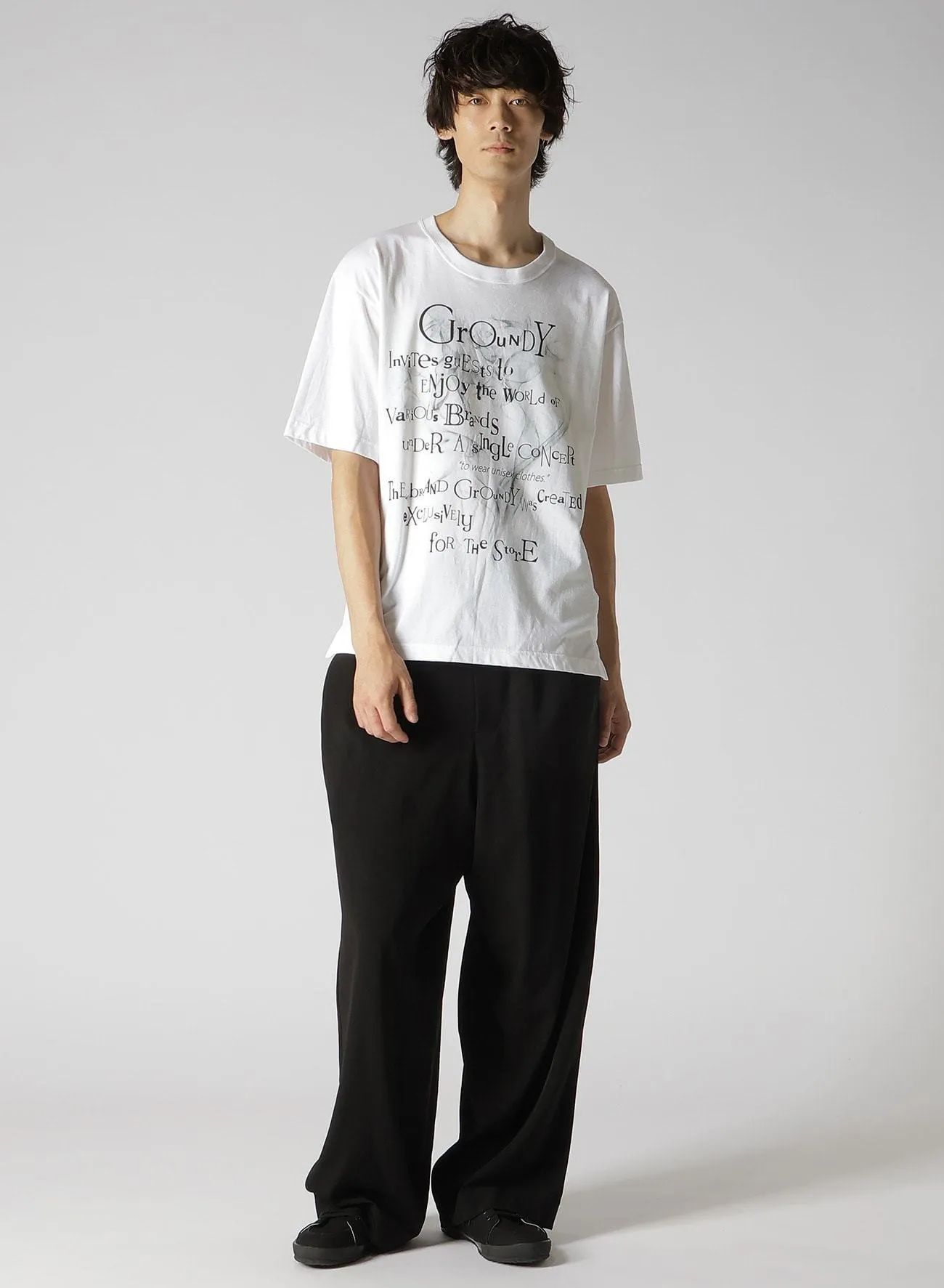 Yohji Yamamoto  |Crew Neck Pullovers Unisex Street Style Plain Cotton