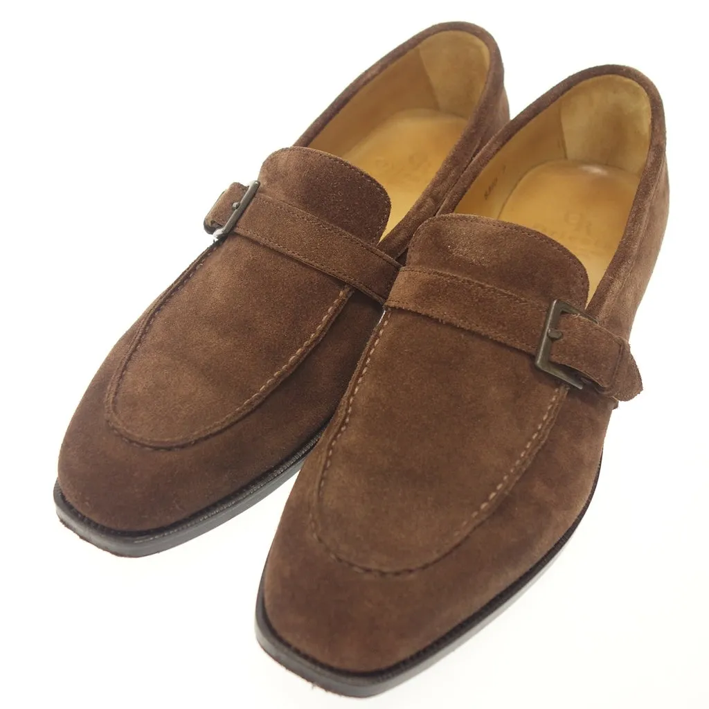 中古◆オリエンタルシューズ ローファー 8300 メイフェア スエード メンズ ブラウン サイズ7 ORIENTAL SHOES【AFD14】