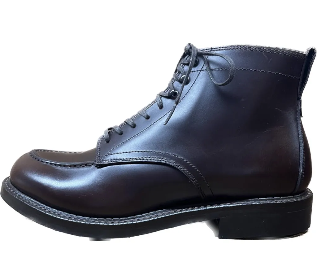 極美品◆ラッドシューズ レザーシューズ Vチップブーツ 8752 茶系 US8D Rutt Shoes